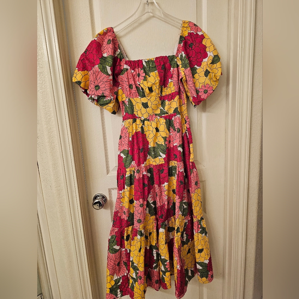 Floral Puff Sleeve Dress
